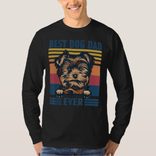 Mens Best Yorkie Dad Ever Dog Dad Father's Day T-Shirt