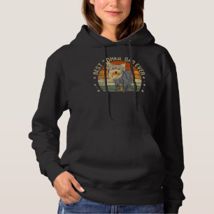 Mens Best Yorkie Dad Ever Retro Yorkshire Terrier Hoodie