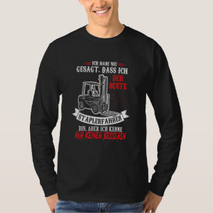 Mens Bester Forklift Driver Saying Warehouse Worke T-Shirt