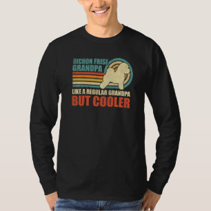 Mens Bichon Frise Grandpa Vintage Bichon Frise Fa T-Shirt
