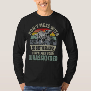 Mens Big Brother Rex Saurus Papasaurus Dinosaurs F T-Shirt