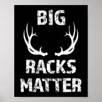 Mens Big Racks Matter Fun Deer Buck Hunting Men's