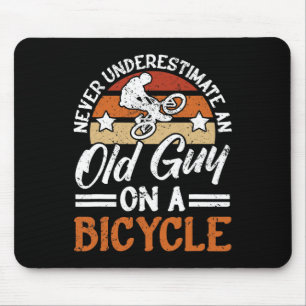 Mens Bike Cycling Cyclist Biking Mountain Bike, Bi Mouse Mat