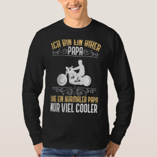 Mens Biker Dad Motorcycle Father Motorcycle Rider T-Shirt