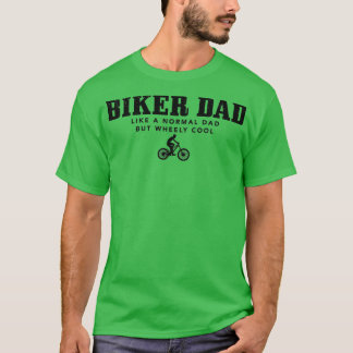 Mens Biker Dad Mountain Bike Funny MB Fathers Day  T-Shirt
