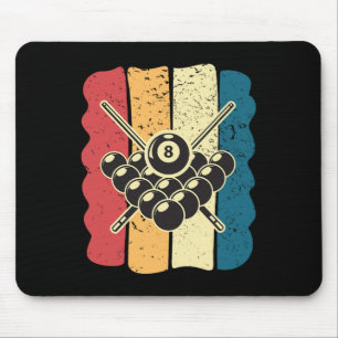 Mens Billiards Humour Vintage Funny Gift Idea Mouse Mat