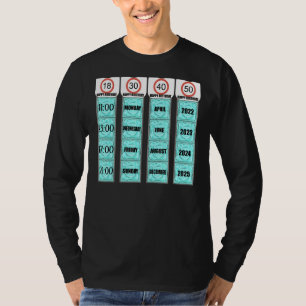 Mens  Birthday Condom Joke 18 30 40 50 Gag T-Shirt