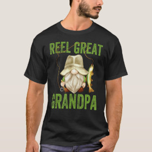 Mens Birthday Gnome For Fishing Dad And Reel Grea T-Shirt