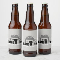 Men's birthday party beer bottle labels