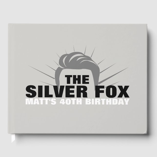 Men's birthday party guestbook (Front)