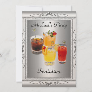 Men's Birthday  Party  Invitation