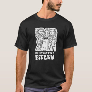Mens Bitcoin Cryptocurrency Retro Graphic Fun Phra T-Shirt