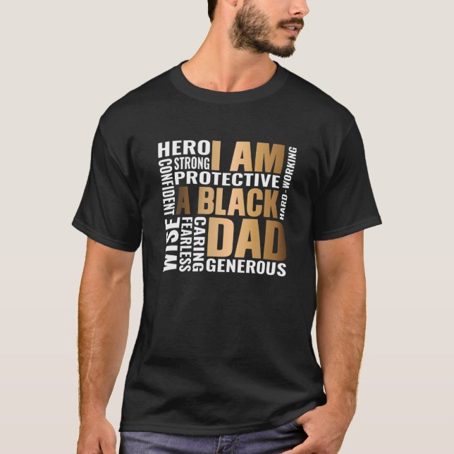 Mens Black Father King Fathers Day Dad Matter Husb T-Shirt (Front)