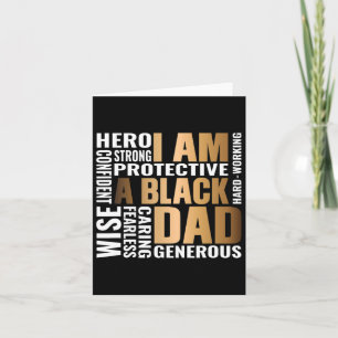 Mens Black Father King Fathers Day Dad Problem Hus Card