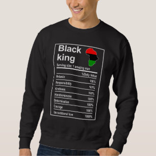 Mens Black History Month African Men Black King Nu Sweatshirt