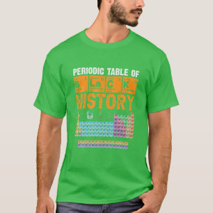 Mens Black History Quote Cool Periodic Table Of Bl T-Shirt