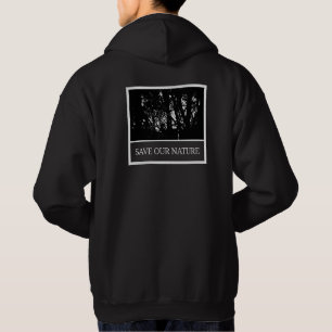 Men's Black Hoodie – 'Save Our Nature'