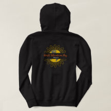 Men's Black Hoodie - World Scleroderma Day