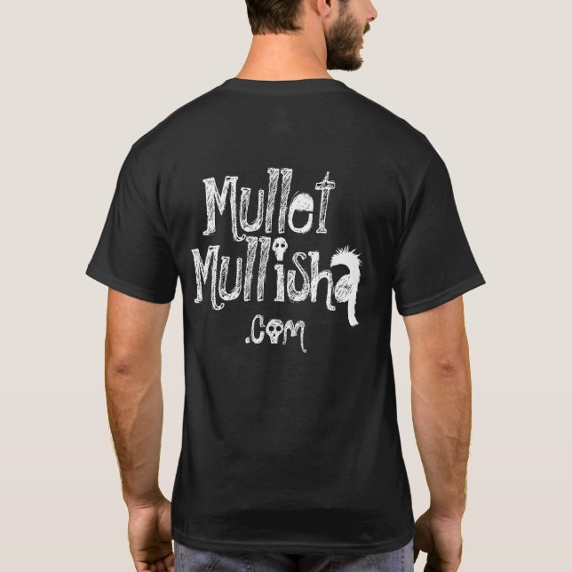 Men's Black Mullet Mullisha T-Shirt (Back)