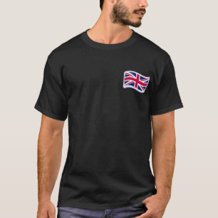 Men's Black T-Shirt w/ Union Jack