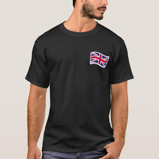 Men's Black T-Shirt w/ Union Jack (Front)