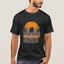 Men's Black T-Shirt with Alien Trio Design