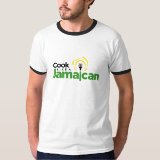 Men's Black-Trim Cotton T-Shirt