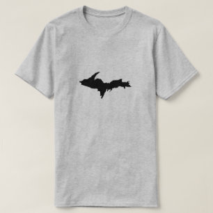 Men's Black Upper Peninsula logo shirt