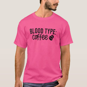 Mens Blood Type Coffee T-Shirt
