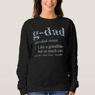 Mens Blue Tie Die Cool Dad Like A Grandfather 1 Sweatshirt
