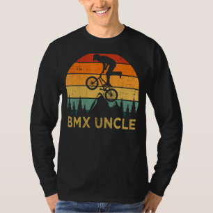 Mens Bmx Cycling Vintage Retro Bmx Uncle Father's T-Shirt