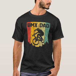 Mens Bmx Dad Vintage Retro Bmx Rider Bicycle Cycli T-Shirt