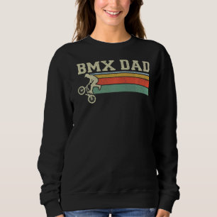 Mens Bmx Dad Vintage Style Bmx Bike Rider Cycling Sweatshirt