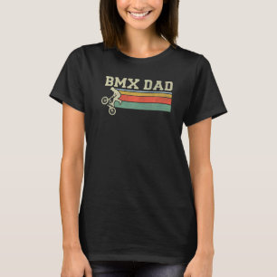 Mens Bmx Dad Vintage Style Bmx Bike Rider Cycling T-Shirt