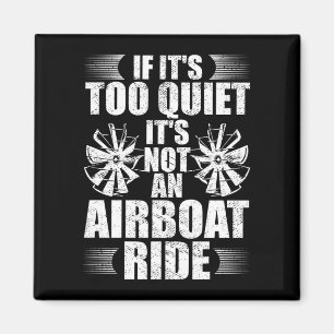 Mens boat rider airboating airboat captain boat magnet