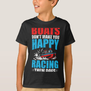Mens boat rider drag boating boat racer driver T-Shirt