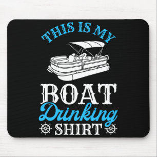 Mens boating boat owner this is boat drinking mouse mat