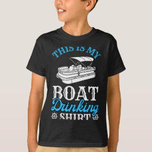 Mens boating boat owner this is boat drinking T-Shirt