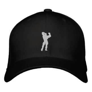 Mens Bodybuilding Pose Embroidered Hat