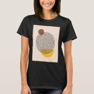 Mens Boho Abstract Shapes Mid Century Modern 4 T-Shirt