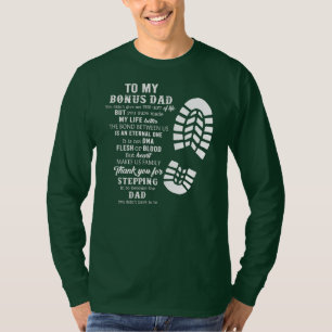 Mens Bonus Dad Fathers Day Gift From Stepdad For T-Shirt