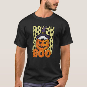 Mens Boo Football Soccer Pumpkin Wear Hat Witch Vi T-Shirt