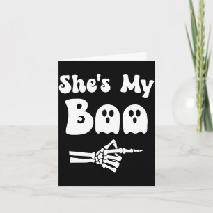 Mens boo matching couple halloween couples boo card