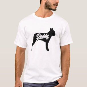 Mens Boston Terrier Daddy Owner Papa Fathers Of Bo T-Shirt