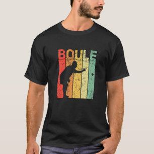 Mens Boule Player Retro Boccia Petanque Player App T-Shirt