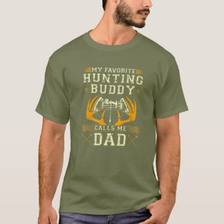 Mens Bow Hunting Dad, Archery Deer Antlers Hunting T-Shirt