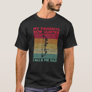 Mens Bow Hunting For A Dad Of A Bow Archer T-Shirt