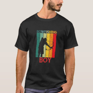 Mens Bowfishing Boy Bowfisher Fish Bow Hunting Ret T-Shirt