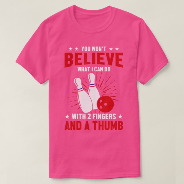 Mens Bowler Sport Quotes Funny Bowling Lover  T-Shirt (Design Front)