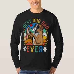 Mens Boxer Best Dog Dad Ever Dog T-Shirt